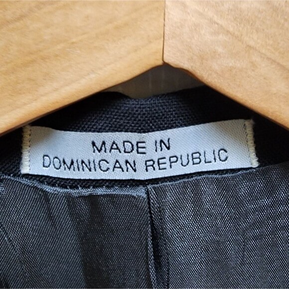 David Taylor Blazer Mens 44S Black Wool Blend Gold 2 Button Lined Vented Classic - Picture 12 of 12